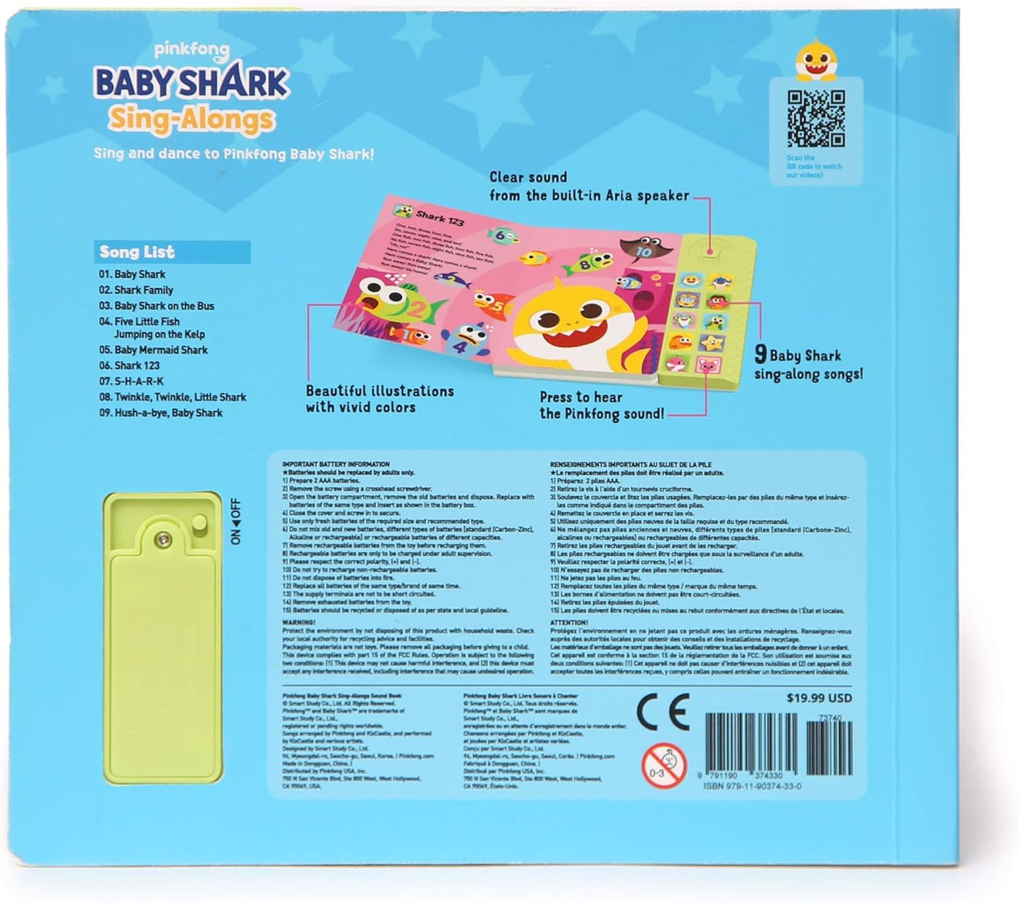 Pinkfong Baby Shark 10 Button Sound Book Collection