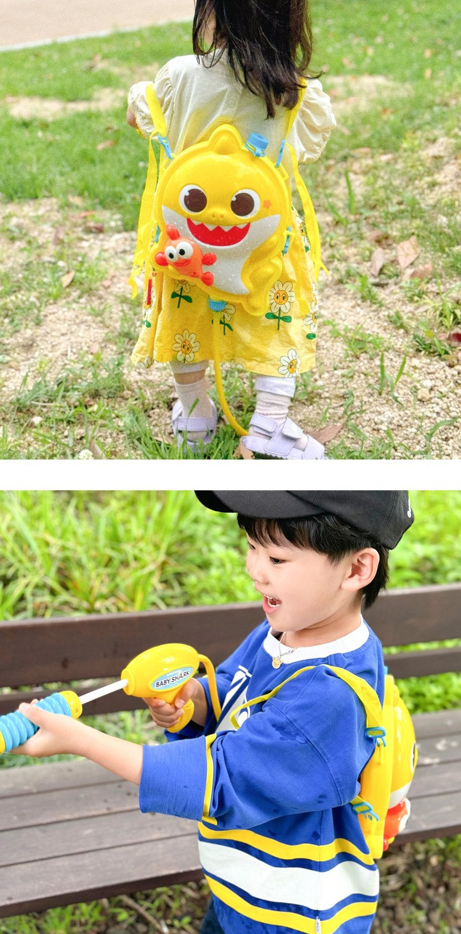 Baby Shark Backpack Water Gun