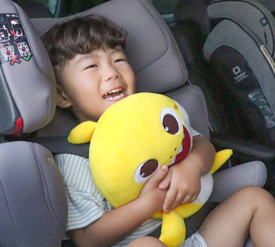 Baby shark seat belt doll