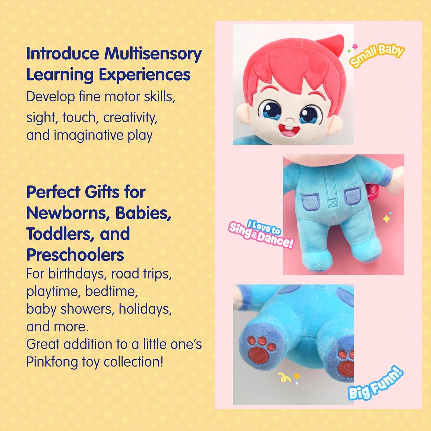Pinkfong Bebefinn Plush Toy - 12" (30cm)