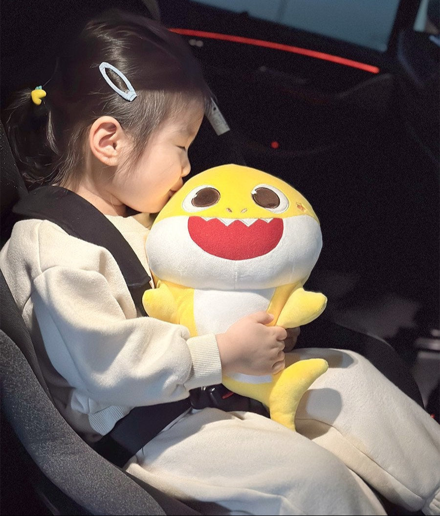 Baby shark seat belt doll